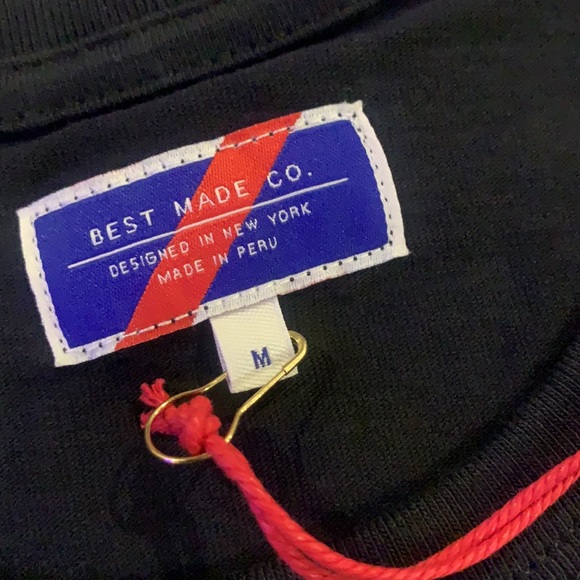 BEST MADE CO. Black- Standard Pocket Tee, NEW T-Shirt SS - Picture 3 of 5